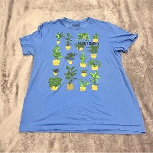 3/$15 Blue Plant Daddy Graphic T-Shirt